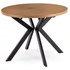 LUKAS Kihúzható asztal 100-250 cm Aranytölgy/Fekete