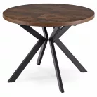 LUKAS Kihúzható asztal 100-250 cm rusztikus tölgyfa/fekete