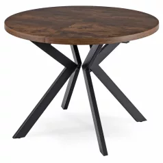   LUKAS Kihúzható asztal 100-250 cm rusztikus tölgyfa/fekete