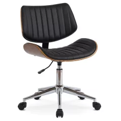 TEXAS Forgószék Fekete Ekobőr