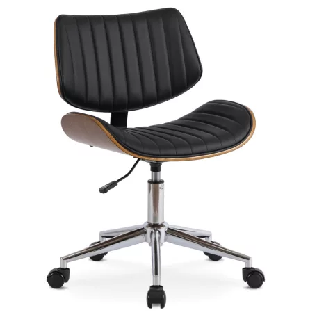 TEXAS Forgószék Fekete Ekobőr