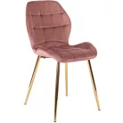 LUCKY Rózsaszín Bársony Fotel