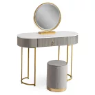 SARAH Fésülködőasztal Szürke/Arany