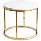 CLIFF asztal, fehér márvány/arany