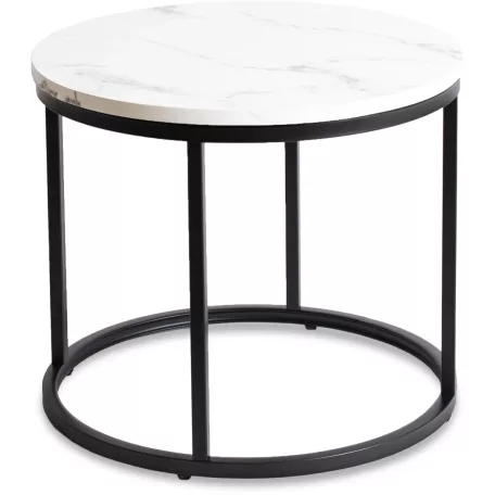 CONNY asztal, fehér márvány/fekete