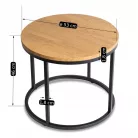 LELLA Aranytölgyfa asztal