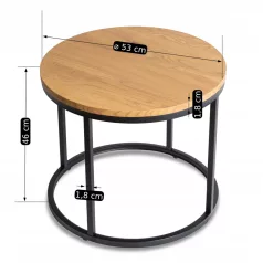 LELLA Aranytölgyfa asztal