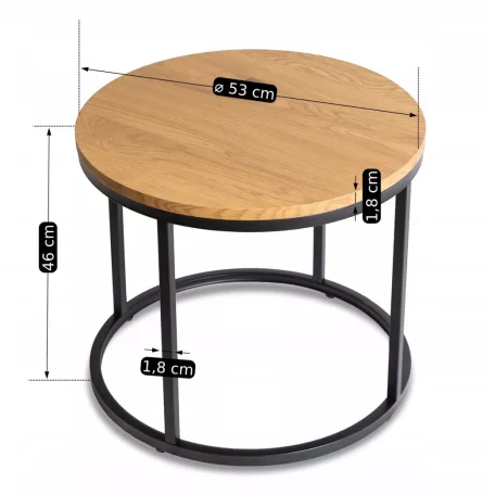 LELLA Aranytölgyfa asztal