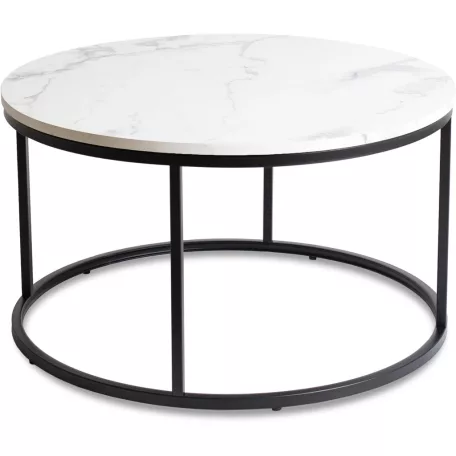 CONNY MAX Asztal Fehér Márvány/Fekete