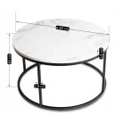 CONNY MAX Asztal Fehér Márvány/Fekete