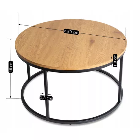 LELLA MAX Aranytölgyfa asztal