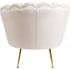 ANGEL krémszínű bársonyfotel