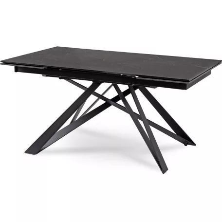 MAXIME kerámia kihúzható asztal 160-240 cm fekete márvány