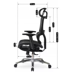 ROYAL ergonomikus fekete forgószék