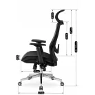 LITOS ergonomikus fekete forgószék