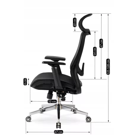 LITOS ergonomikus fekete forgószék