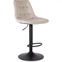 ARCOS 2 bézs bársony szék