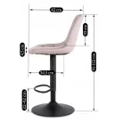 ARCOS 2 Rózsaszín Bársony Szék