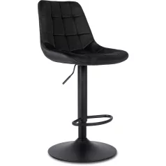 ARCOS 2 fekete bársony szék