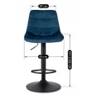 ARCOS 2 sötétkék bársony szék