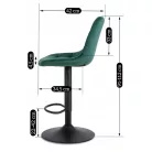 ARCOS 2 zöld bársony szék