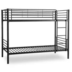 RODEZ Emeletes Ágy 90x200 Gyerekeknek Fekete