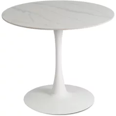 SANDER Kerámia Asztal 89 cm Fehér