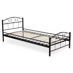 GRIFFIN Fém Ágy 90x200 Fekete