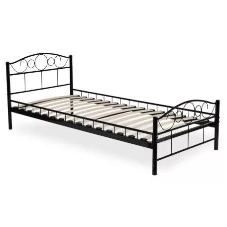 GRIFFIN Fém Ágy 90x200 Fekete
