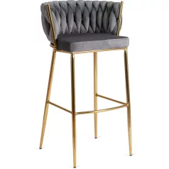 FLORES 2 szürke bársony szék