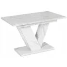 CLARK Kihúzható asztal 120-160 cm Fehér Márvány