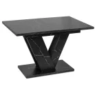 CLARK Kihúzható asztal 120-160 cm Fekete Márvány
