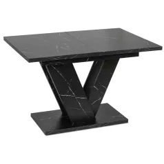 CLARK Kihúzható asztal 120-160 cm Fekete Márvány