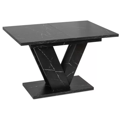 CLARK Kihúzható asztal 120-160 cm Fekete Márvány