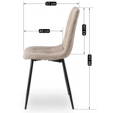 ROBIN 2 bézs színű szék