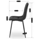 PERU 2 Szék Fekete