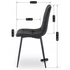 PERU 2 Szék Fekete