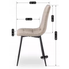 PERU 2 bézs színű szék