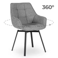 LUNA 2 forgószék, szürke