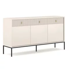 MARCOS Fiókos Komód 154 cm Bordázott Kasmír