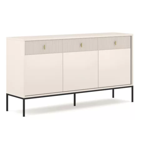 MARCOS Fiókos Komód 154 cm Bordázott Kasmír