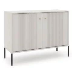 SOFT Fiókos Komód 104 cm Kétajtós Bordázott Kasmír