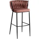 FLORES Rózsaszín Bársony Szék