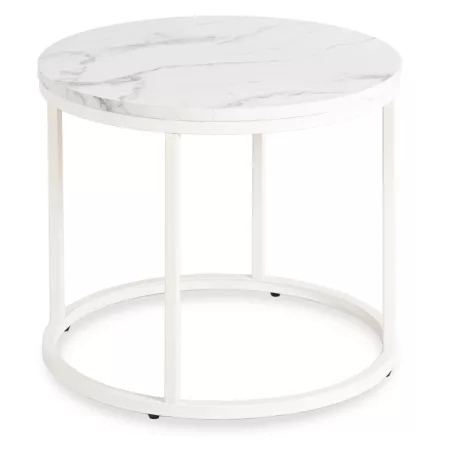 AGNES Fehér Márvány Asztal