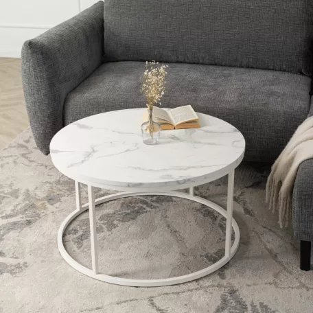 AGNES MAX Fehér Márvány Asztal