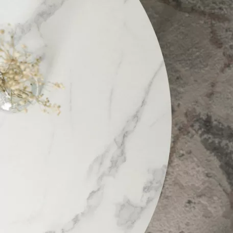 AGNES MAX Fehér Márvány Asztal
