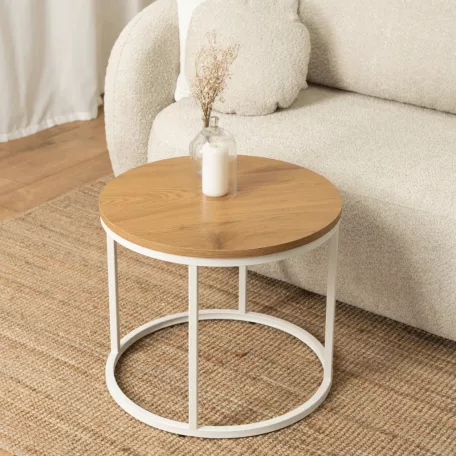 ANN tölgy/fehér asztal