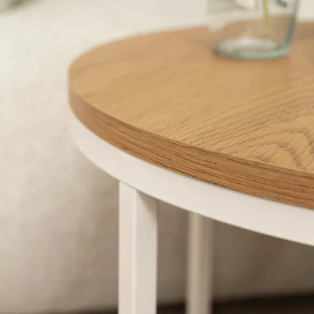 ANN tölgy/fehér asztal