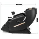 VX MAX masszázsfotel, fekete, öko-bőr