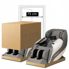 VX MAX szürke ökobőr masszázsfotel